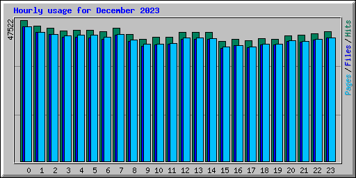 Hourly usage for December 2023