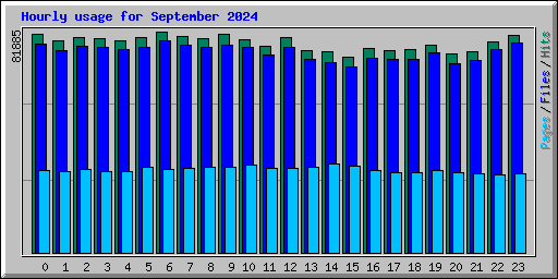 Hourly usage for September 2024